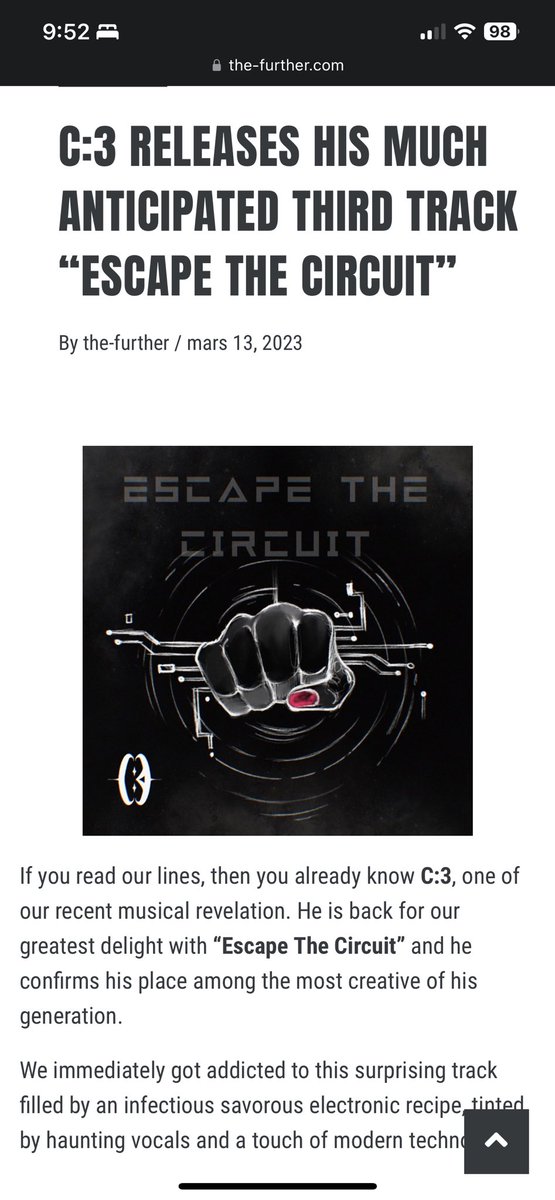 C3music's tweet photo. Check out this review of my latest song "Escape The Circuit"
https://t.co/884i0RPl0P https://t.co/kFjHtVO00A