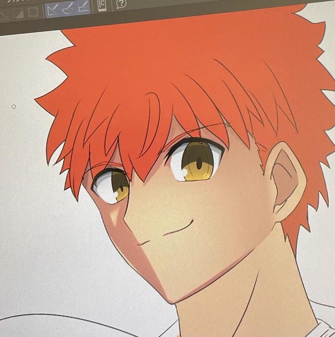 描いてます。 