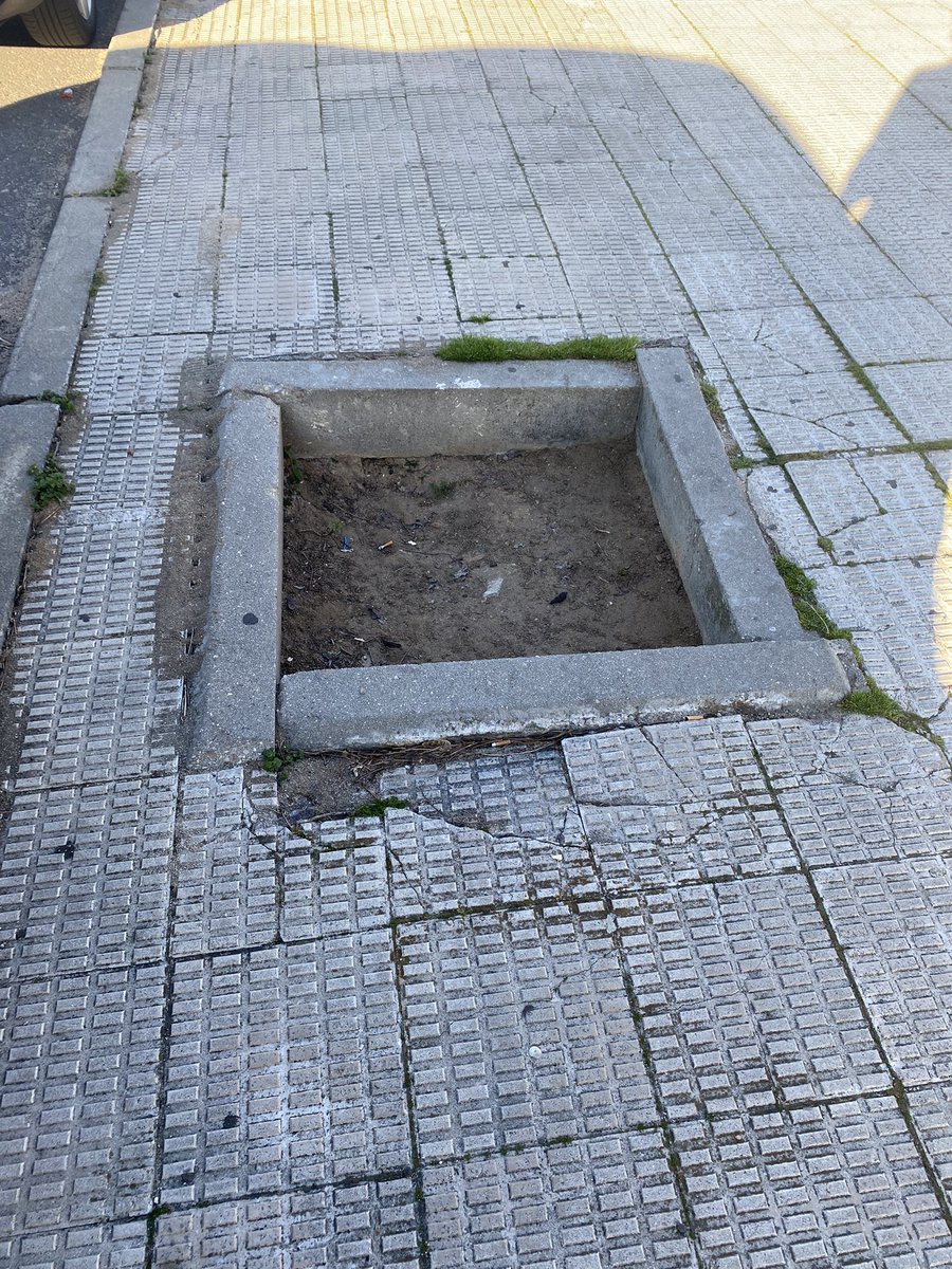 AlmecesTO's tweet image. “Ni un alcorque sin árbol, ni un árbol sin alcorque”. 
Es una de las grandes batallas de los que defendemos el arbolado urbano en las ciudades españolas. Estas dos fotos son de la Avenida de Francia de Toledo, separadas escasos metros. 
Ojalá pronto vayamos logrando avances. 🌳