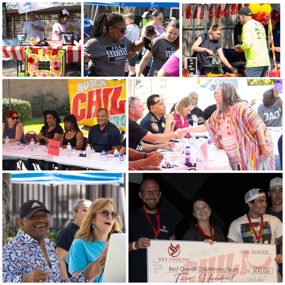 The 2nd Annual H-Town Sober Chili Cookoff was a huge success! We enjoyed music, dancing and delicious food with the Party Sober Partnership.

Shout-out to our guest judges, congrats to all the winners, and thanks to everyone who attended and helped make this event possible!