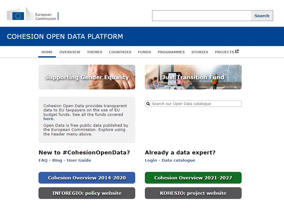 RegioEvaluation's tweet image. On the #CohesionOpenData homepage we now feature two new datastories on #genderequality and #JustTransitionFund =&amp;gt; cohesiondata.ec.europa.eu
The data reflects the planned investments in newly adopted national and regional programmes.
Follow for more updates and news.