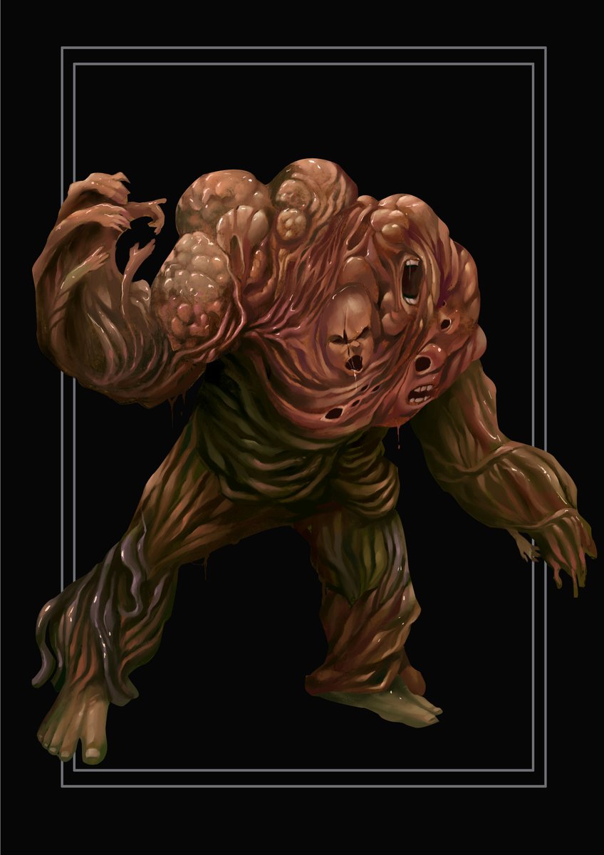 #thesecretworld #secretworldlegends #TTRPG #horror
facebook.com/StarAnvilStudi…
The Secret World- Flesh Golem   
One of the more horrifying images I have gotten back for the book. Just the idea of being absorbed or hunted by that thing. 
Art Credit: Ani Ghosh