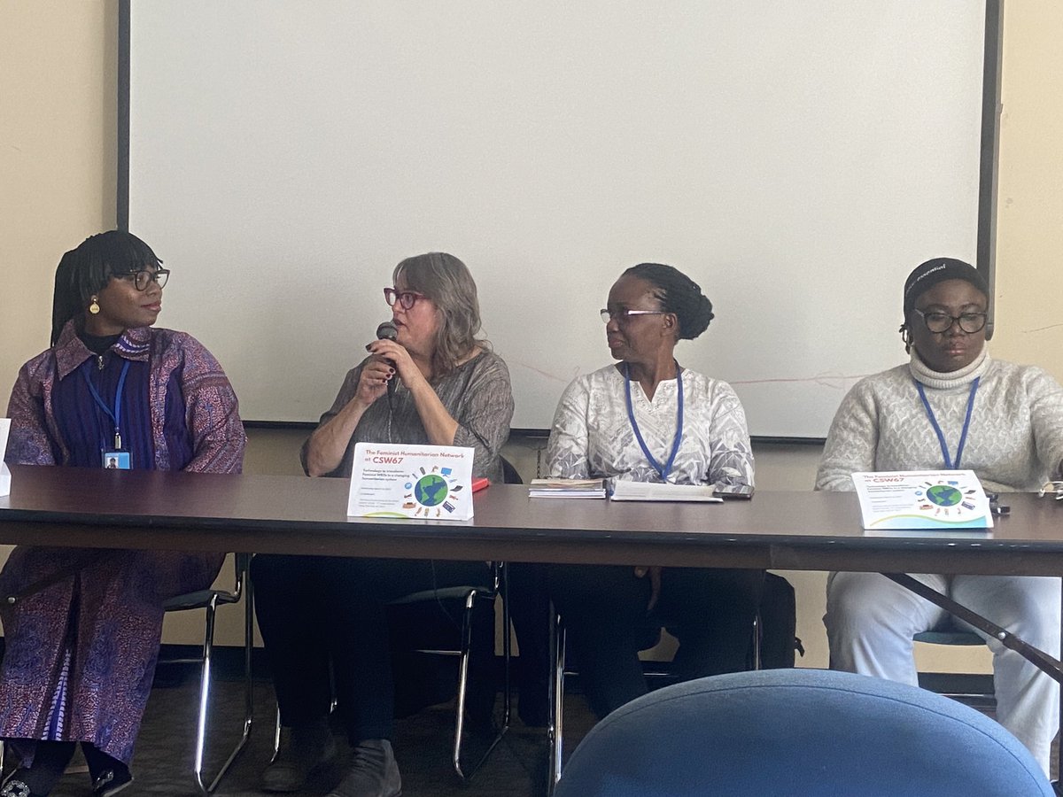jacksonv07's tweet photo. Great to be with the “Super Feminists” @CSW67 from #FeministHumNet from #Liberia #Nigeria #Uganda to showcase how local women-led NGOs partnered with Govt, youth, INGOs like @CAREGlobal to train women & youth to harness tech during #COVID19 #TechForGood https://t.co/dYpzkRH36M