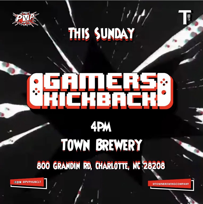 pvphubclt's tweet image. We’re back this Sunday, March 19th at @townbrewing at 4pm! Bring the #family grab a #beer and a #GameController and chill a while!🎮🍻

*
*
*

#ps4 #nintendoswitch #videogames #exploreclt #ncbeer  #allarewelcome #kids #popup