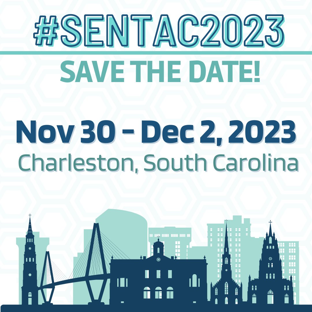 SENTAC1's tweet photo. Save the date for this year's meeting in Charleston, SC! https://t.co/NS98f7tvHT