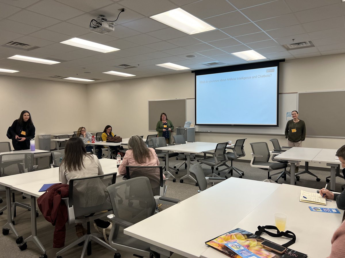Kimberly Royle, NBCT (@runthelibrary) on Twitter photo AI and Chatbots? Yes, please!! Lots to learn about ChatGPT from our <a href="/longwoodu/">Longwood University</a> Librarians at @vaasl James Spring Regional! AI and Chatbots? Yes, please!! Lots to learn about ChatGPT from our <a href="/longwoodu/">Longwood University</a> Librarians at @vaasl James Spring Regional!