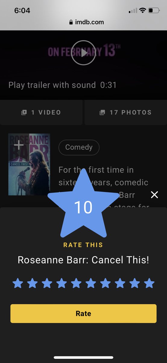 #RoseanneBarr @therealroseanne #CancelThis