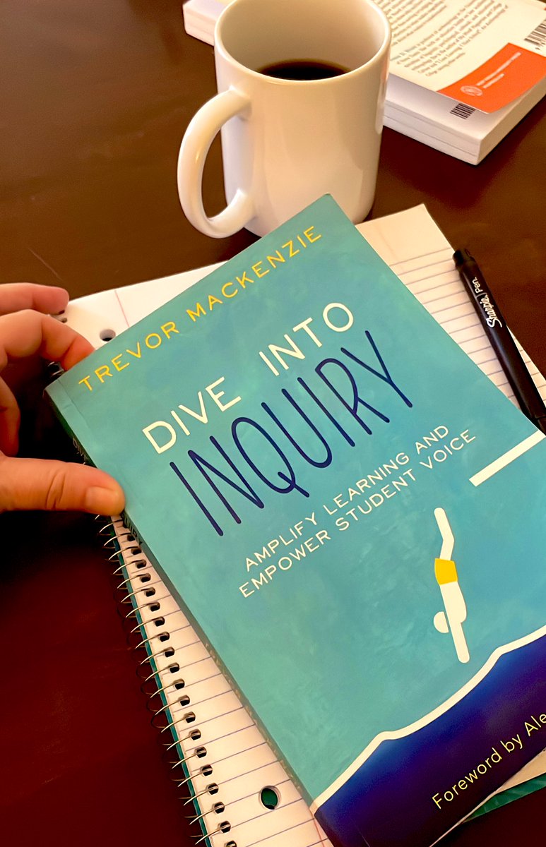 HeroicClassroom's tweet photo. I’m #divingintoinquiry today. I’m hoping for some ties to #learningindepth #LiD .  Looking forward to the read @trev_mackenzie @CIRCE_SFU @perfinker #imaginativeducation #imaginEd @Surrey_Schools https://t.co/6ae8WgXqAf