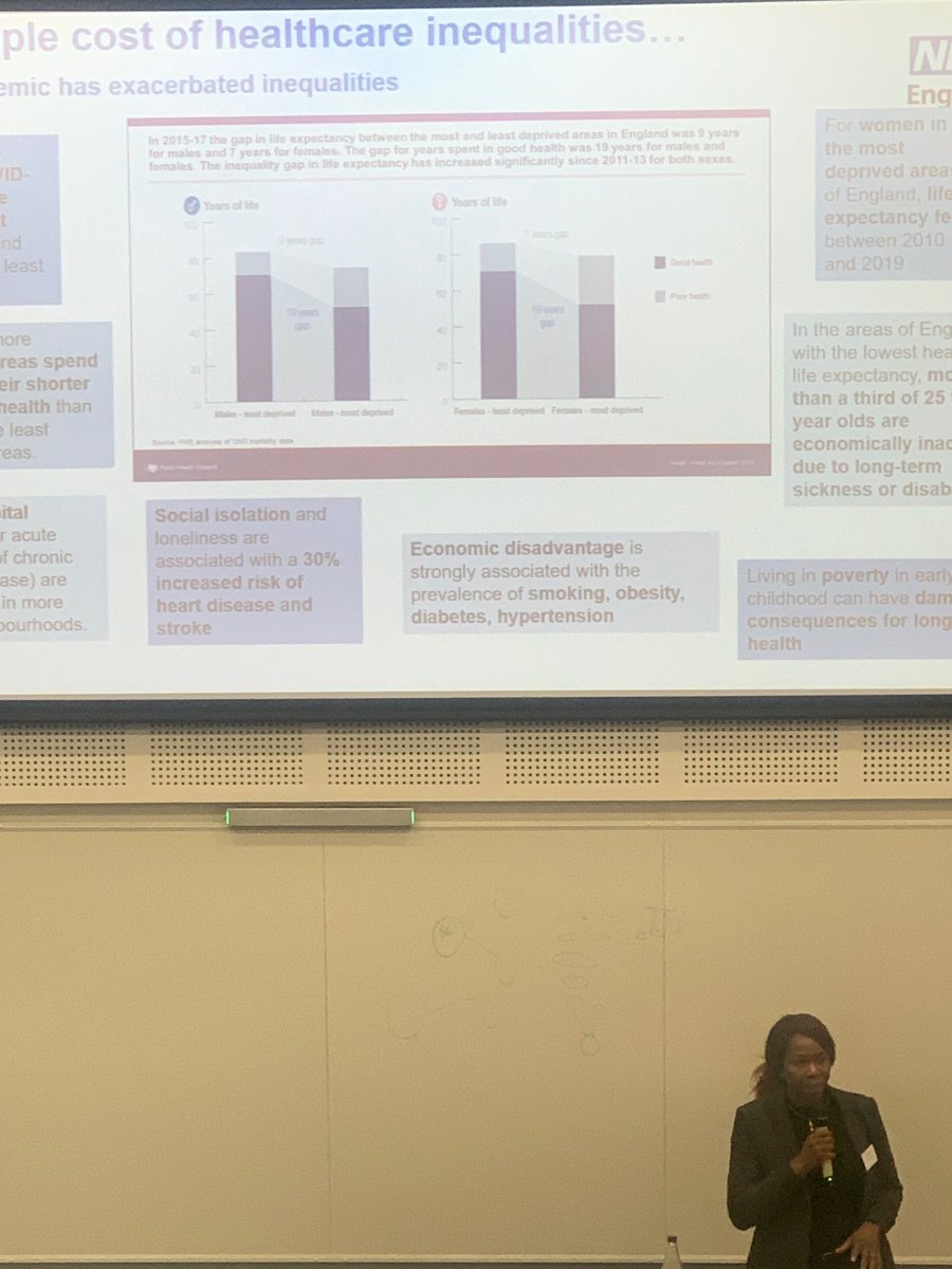 @CPHTMBrighton @uniofbrighton @ProfRJaspal Some fantastic talks on precision health. Great summary of health inequalities by Prof Owolabi @BolaOwolabi8 @NHSEngland