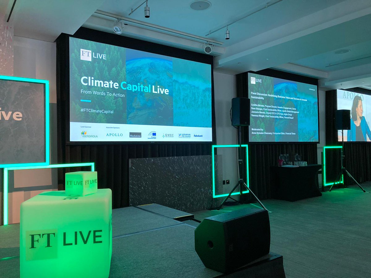 We've been at #FTClimateCapital Live today @ftlive picking up some valuable insights in relation to #netzero and how businesses can transition.