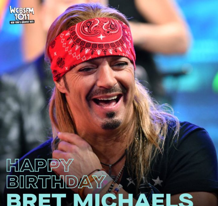 RAINEMICHAELS61's tweet photo. Happy Birthday @bretmichaels #BretMichaels #poison #rockandroll #NASCAR75    #radiolife #shotgunstevekelly https://t.co/4UjL2lc4JK