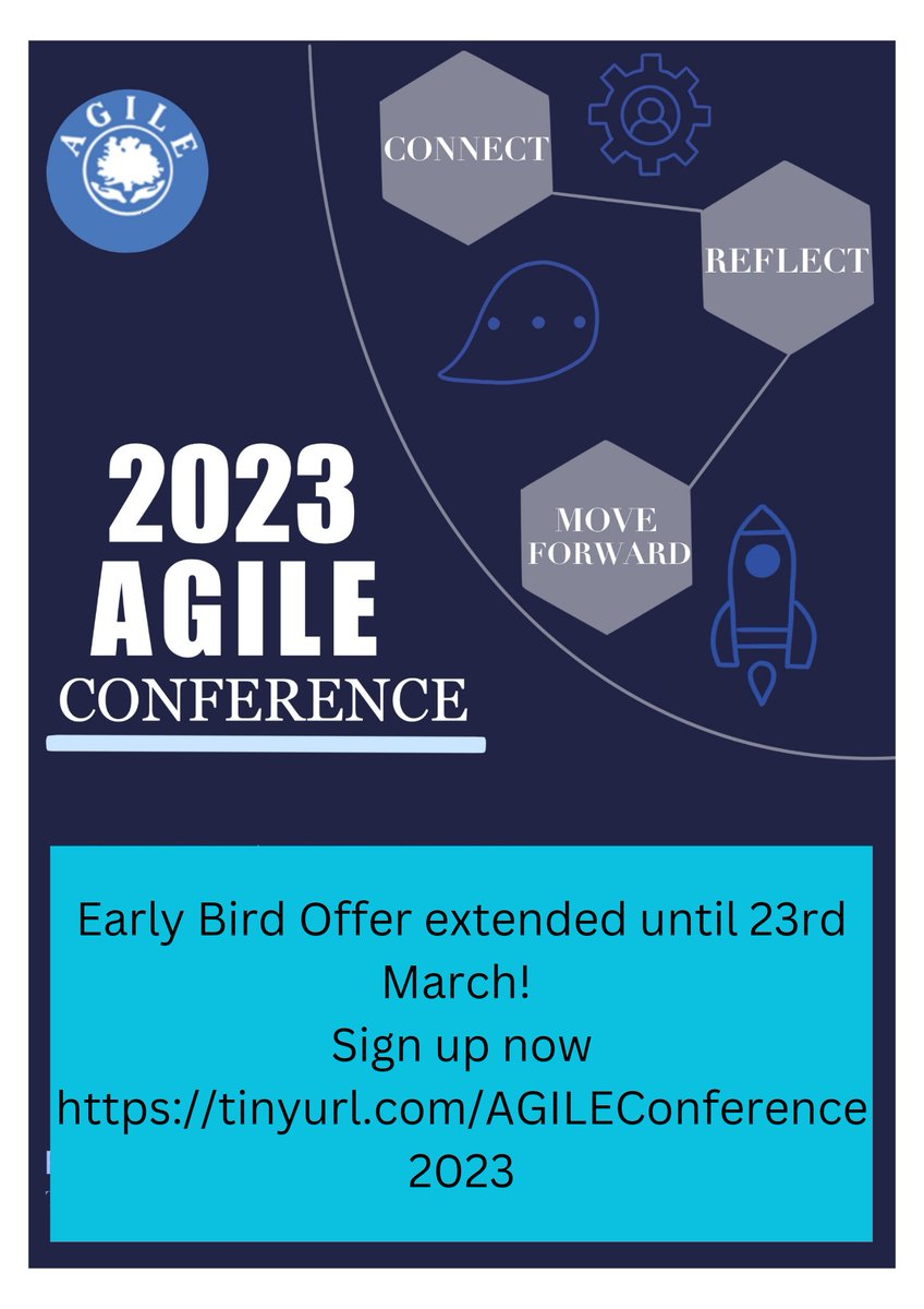 📣 Early Bird Offer extended📣 Sign up before 23rd March to avail of early bird tickets. Register here: tinyurl.com/AGILEConferenc… @AGILECSP #physiotherapy #conference #olderpeople