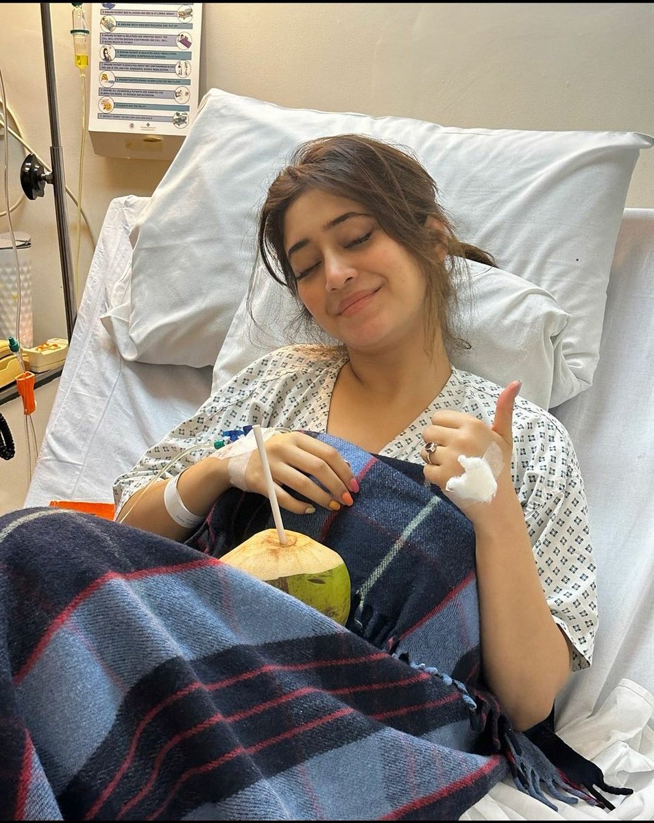 you are god's favorite child and a fighter shivi and i know you will recover from this very soon...our prayers are with you! 🤍 a picture of her like this and her writing a note about her having a infection make my heart pain so bad...we love you the most #ShivangiJoshi <3