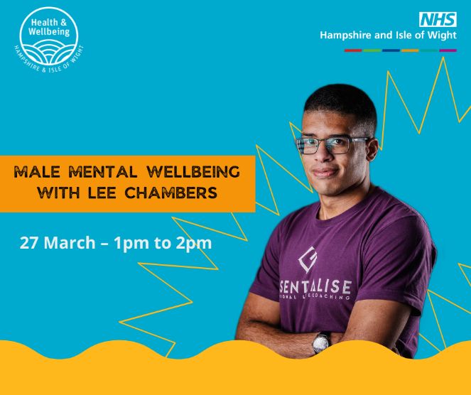 hiownhs's tweet photo. Join us for our first session with @essentialise - Lee Chambers on 27 March, focusing on men's mental wellbeing.

In this session, Lee will share his story, challenge stigmas and talk about strategies, vulnerability and communication. https://t.co/Fzjf0qk6iU