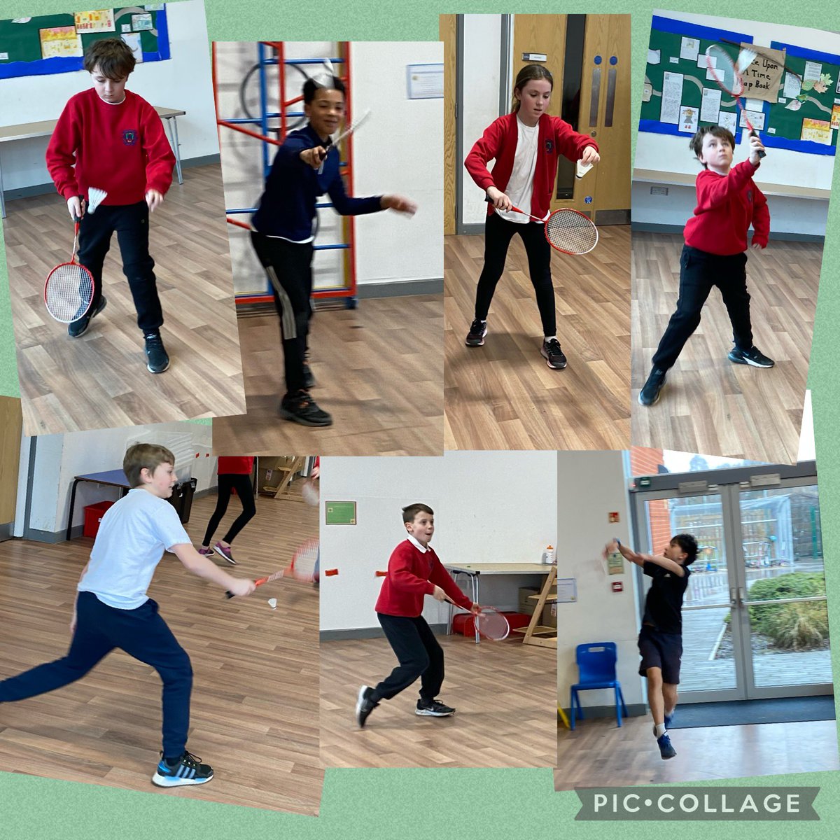 Huntington CP School on Twitter "Y6 are enjoying their badminton PE