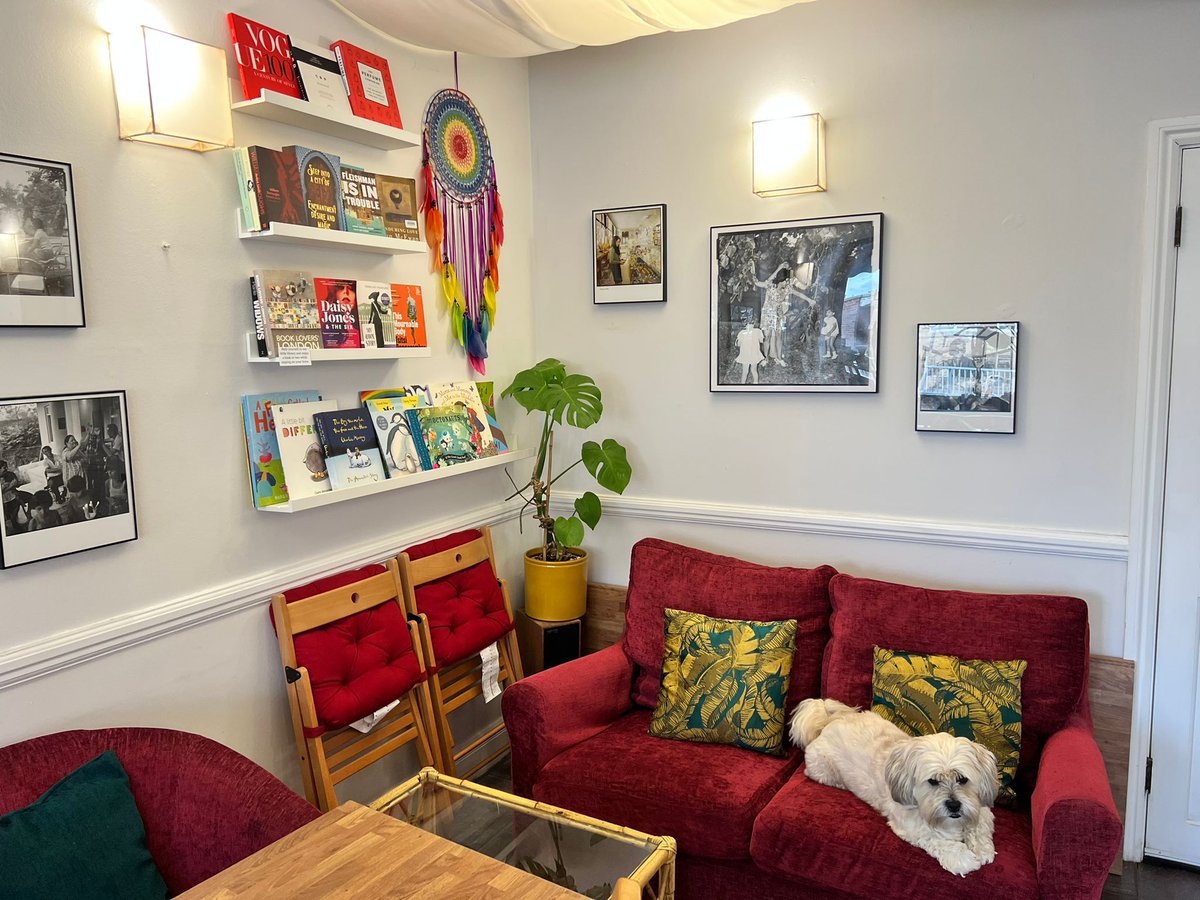 ElementCoffeeUK's tweet photo. We love our lil reading nook! 📚 Perfect for chilling with coffee and a good book (pup not included, though cuddles can be arranged 😉) #northfields https://t.co/ay6Xco1Vzh