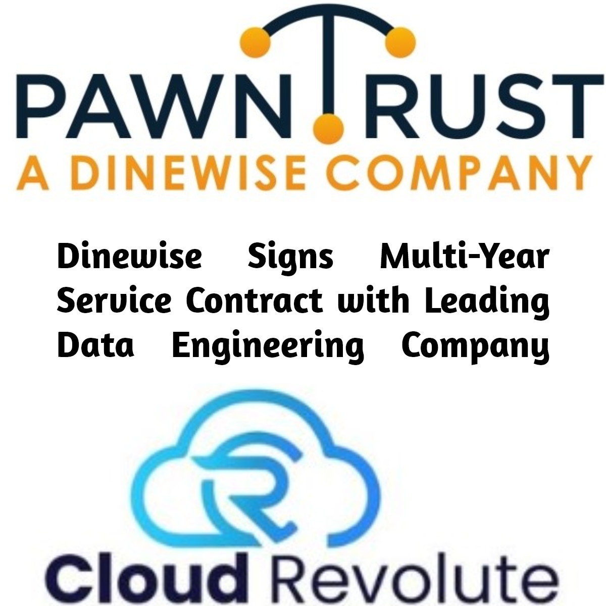 Here we go with an update!! Dinewise Signs Multi-Year Service Contract with Leading Data Engineering Company.......Going Big in the Future....<a href="/Cloudrevoluteus/">CloudRevolute Inc</a> #Pawnshop #trading 
 $DWIS #stockmarket #digitalrevolution #dataengineering  #selling #digitization #stockmarketnews