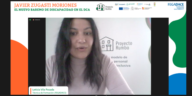 danocerebralgal's tweet photo. Comezou o webinar "O novo baremo de discapacidade no DCA" organizado por #FEGADACE e impartido por #JavierZugastiMoriones, Director da #ANADP. Conéctate aquí: https://t.co/IvAoXmfiHd
Código de acceso: 134152
#ProyectoRUMBO #RumboFEGADACE #DanoCerebralAdquirido #DCA https://t.co/wQGIvl3p71