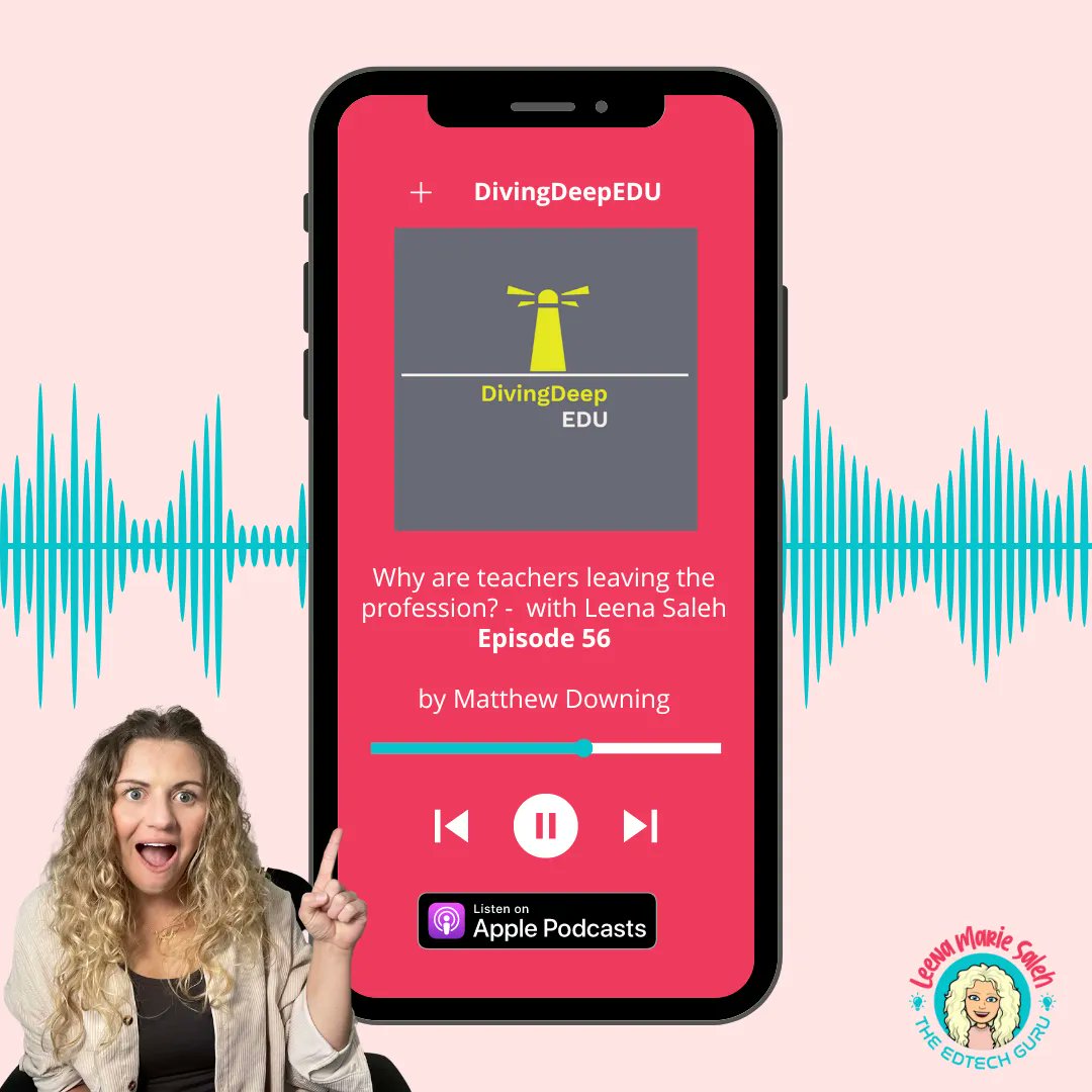 leenamariesaleh's tweet image. I had the pleasure of being on not 1 but 2 episodes! Shoutout to @HouseofEdTech and @divingdeepedu for having me on! Tune in and let us know your thoughts! 

DivingDeep EDU: bit.ly/3mQznlg
House of Edtech Podcast: bit.ly/3TjYN70 

#edtechchat #edtechpodcast