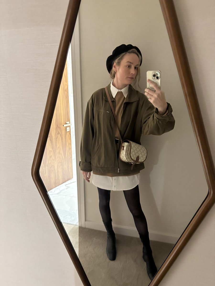 brielarson's tweet photo. I used to think it was beret szn, but really it’s bonnet szn (shout out to Iman for crocheting my dream bonnet) https://t.co/SriMw3DHxg