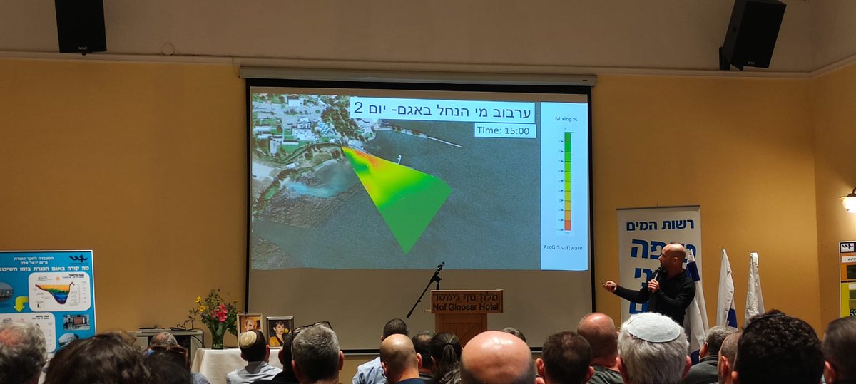 I had the chance today to present our work on the Tzalmon river test flow that occurred last December and its influence on Lake Kinneret at the #Kinneret Limnological Lab annual meeting that brings researchers and stakeholders to the same room. #IOLR,  #Waterresources