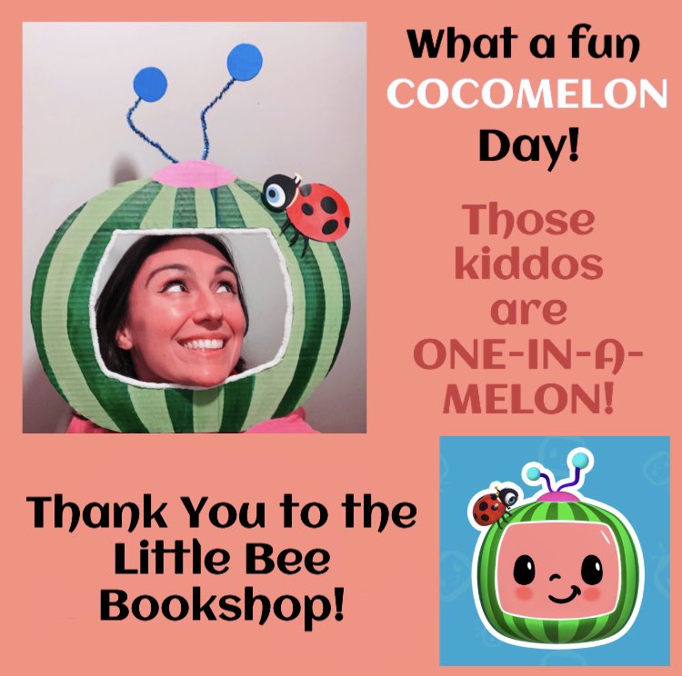 Strega_Mama's tweet photo. 🍉 Hey, @bee_bookshop, I think you are ONE IN A MELON! Cocomelon, that is! ❤️ Thanks for a great start to the day! 🍉📚 Love, @Strega_Mama ! 🥰 https://t.co/0svxsiHMhf