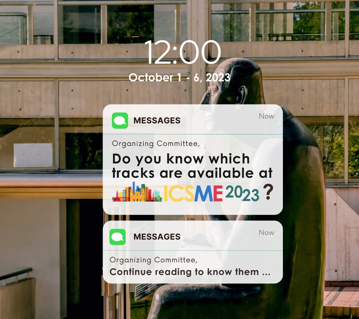 Do you know which tracks are available at #ICSME2023 ?

Read this thread to know them!

We hope to #SeeYouInBogota

Visit our webpage for more info: linktr.ee/icsme2023