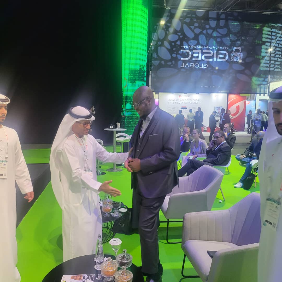 <a href="/ProfIsaPantami/">Prof. Isa Ali Ibrahim, CON</a> with the Head of the Cybersecurity of the United Arab Emirates, His Excellency Dr Mohamed, Al-Kuwaiti during CISEC discussion on Investing on Cybersecurity and Emerging technologies.