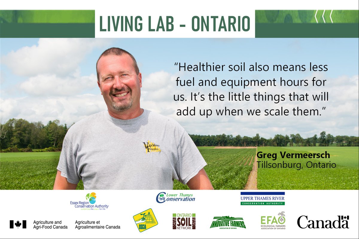 "Healthier soil also means less fuel and equipment hours for us.  It's the little things that will add up when we scale them."
- <a href="/VanMeerFarms/">Greg Vermeersch</a> 
<a href="/AAFC_Canada/">AAFC Canada</a> #AgLivingLab
