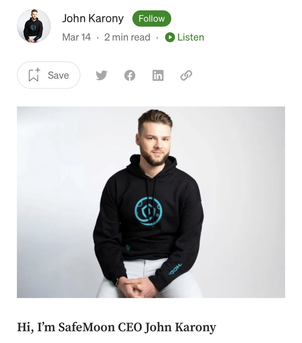 Safemoon_Ninja's tweet photo. So we have a new means of information guys we went from #TWITCH to #YOUTUBE to #TWITTERLIVE to #AMA to #PODCAST to #CAPTAINSLOGS to #NEWSLETTER to now new and improved one of a kind #JOHNKARONYMEDIUM DAMM the evolution at @safemoon is astounding @johnkarony really changing #Web3 VERY innovative yaaay 😃 I’m impressed he’s leaving trails of his incompetence all in BLACK & WHITE proof. Good job @johnkarony