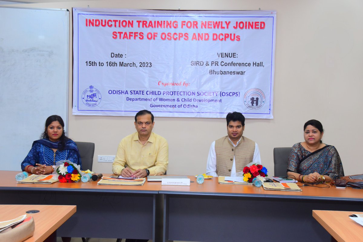 OSCPSODISHA's tweet image. Strenghtening the network of child protection through train HR. #OSCPS organised 2 days induction trianing prog. for newly joined staff of SCPS and DCPU at SIRD, BBSR