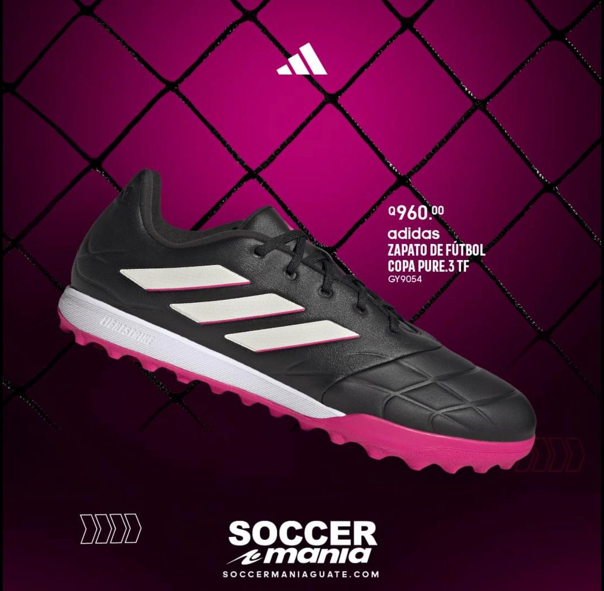 stereo100xela's tweet photo. ✅ Las Botas Adidas del nuevo Pack están increíbles 😍
💥 Listas para desarrollar tu máximo nivel en la cancha, disponibles ahora en tiendas #SoccerMania y Online 🛒 #Adidas #Predator #Accuracy #CopaSense https://t.co/30SG9swbsy