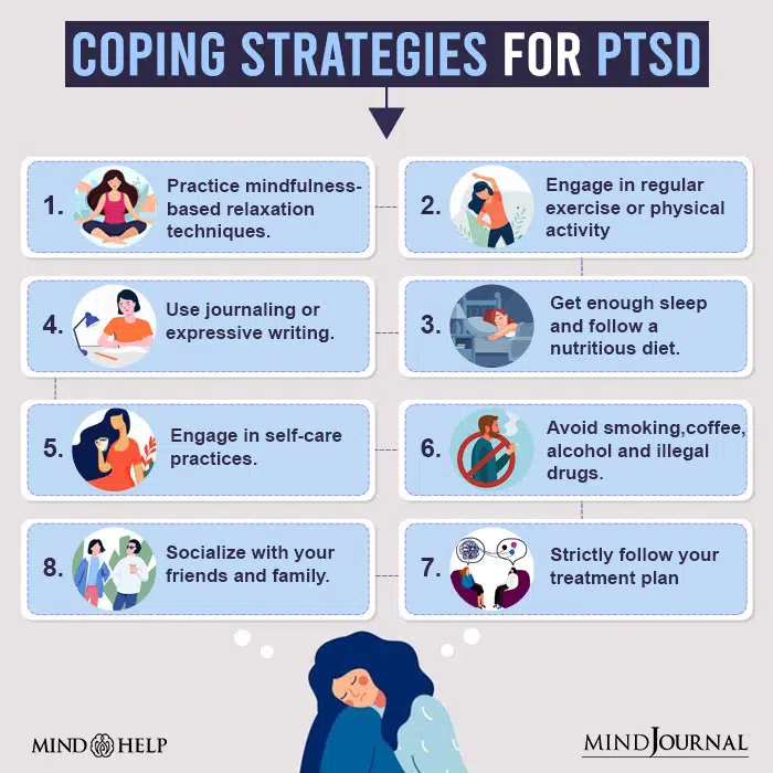 EM203tamodeo's tweet photo. PTSD is a major issue within our society. If you want to find more information you can refer to https://t.co/v2EiqHReLI.  Here are some strategies to potentially help cope with PTSD https://t.co/JQ3hac5pdy