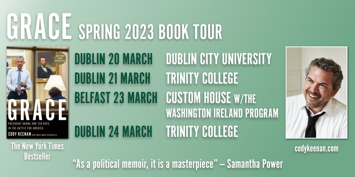 All-Time Weekend Alert:
🏀NCAA First Round
☘️St. Patrick’s Day
🏉Six Nations Final Round
🛬SO EXCITED THAT THE GRACE BOOK TOUR FINALLY HEADS TO IRELAND