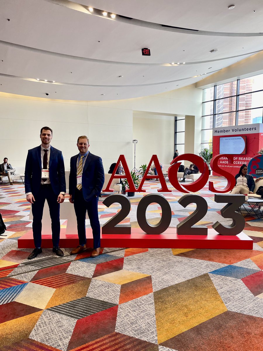 ressing_adrian's tweet photo. Had a great time attending my first #AAOS2023 conference. The medical student program was very helpful and it was a good opportunity to interact with fellow medical students and program directors. Look forward to attending many more in the future. #orthotwitter https://t.co/mvblywkXQ3