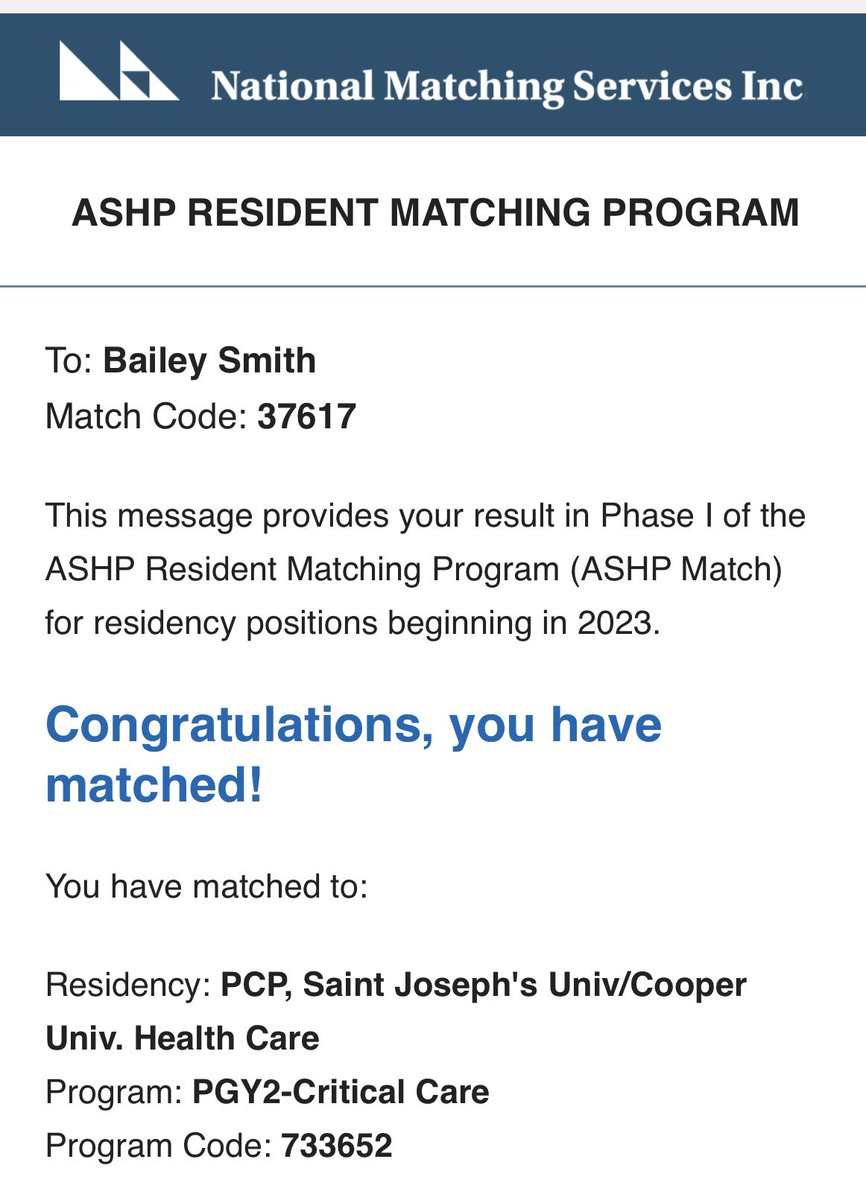 I’M GOING TO BE A CRITICAL CARE PHARMACIST!! 👩🏼‍⚕️💉