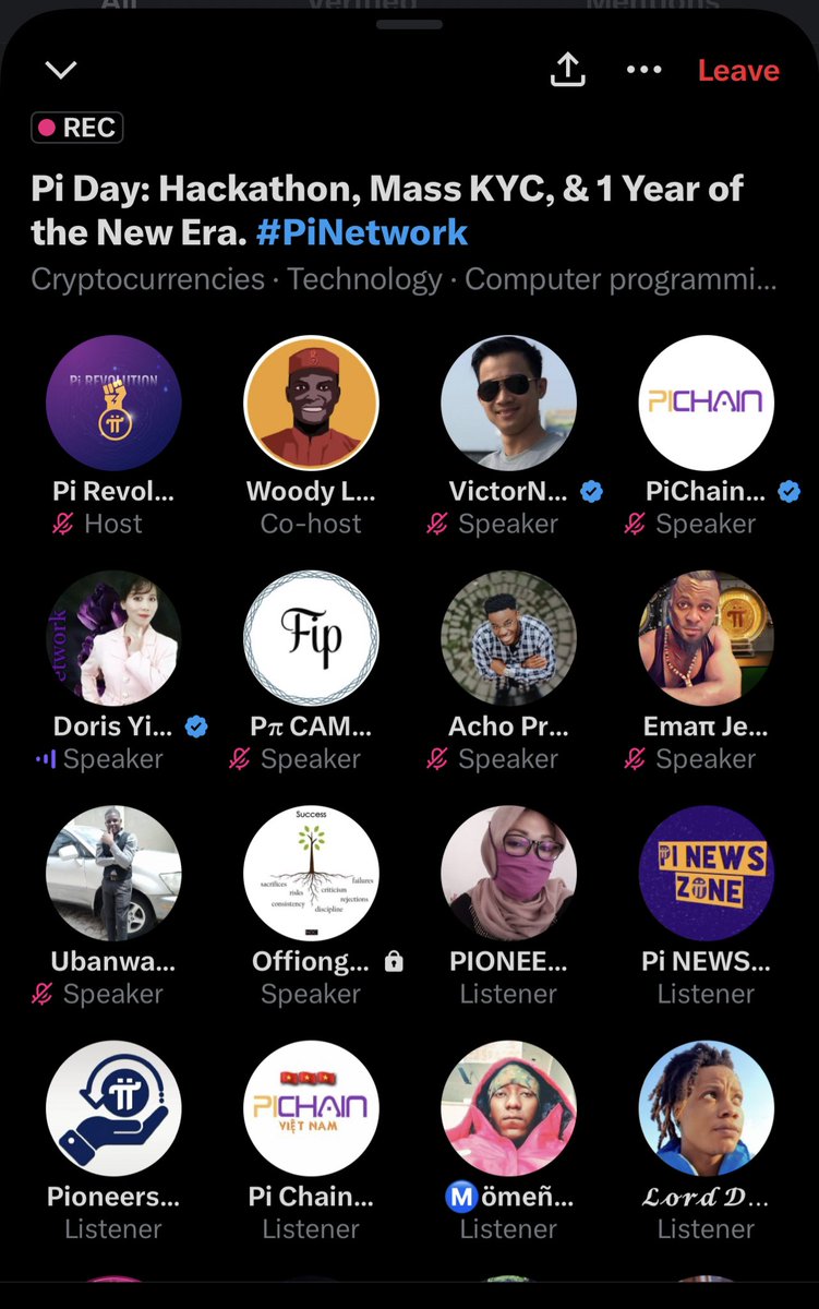 An interesting talk with the admins of group <a href="/PiRevolutionX/">Pi Revolution π</a>.  I feel the project representatives are very open and energetic.  Good luck to everyone at the 2023 Hackathon! #WhatIDoForPi #PiNetwork2023 #hackathon2023 #Ezinvoice #pibridge