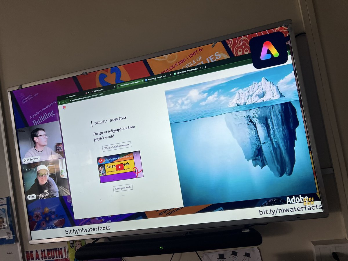 LitchardPrimary's tweet image. 5F are having a great time taking part in a live workshop with @dom_traynor and @AdobeExpress creating an infographic and video for #STEMweek2023 @CSC_DigiLearn @HwbAddysg_Cymru @AdobeForEdu