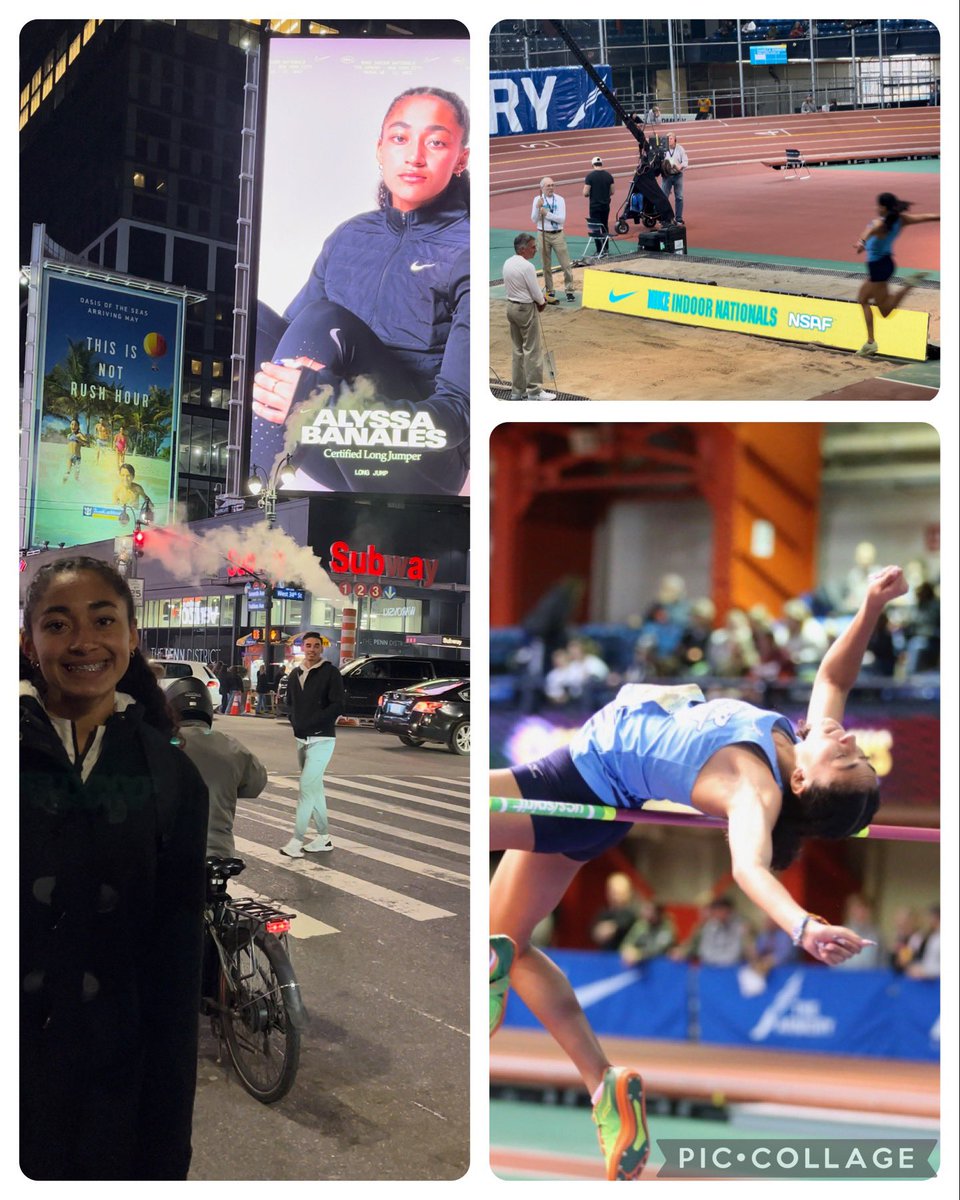 Congrats to <a href="/Alyssa_b2024/">Alyssa Banales</a> on another Great New York meet <a href="/ArmoryNYC/">The Armory</a>. HJ PR 5’7, wow!! And thanks to <a href="/NikeNYC/">Nike NYC</a> and #NIN23 for a wonderful photoshoot🔥❤️🔥
