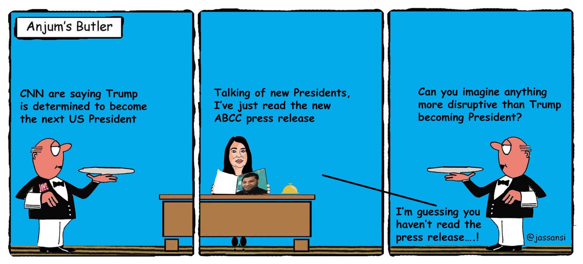 .@omarrashidhr's first role as @AsianbizChamber President....featuring in Anjum's Butler.