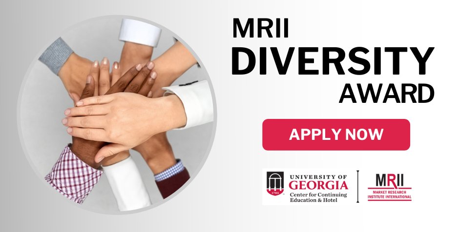 Hey #MRX'ers, 2 weeks left to apply for the @MRII_UGA Diversity Award! The winner gets a free Principles Express course - a great way to level up research skills. 

Apply now: buff.ly/3yGsci8