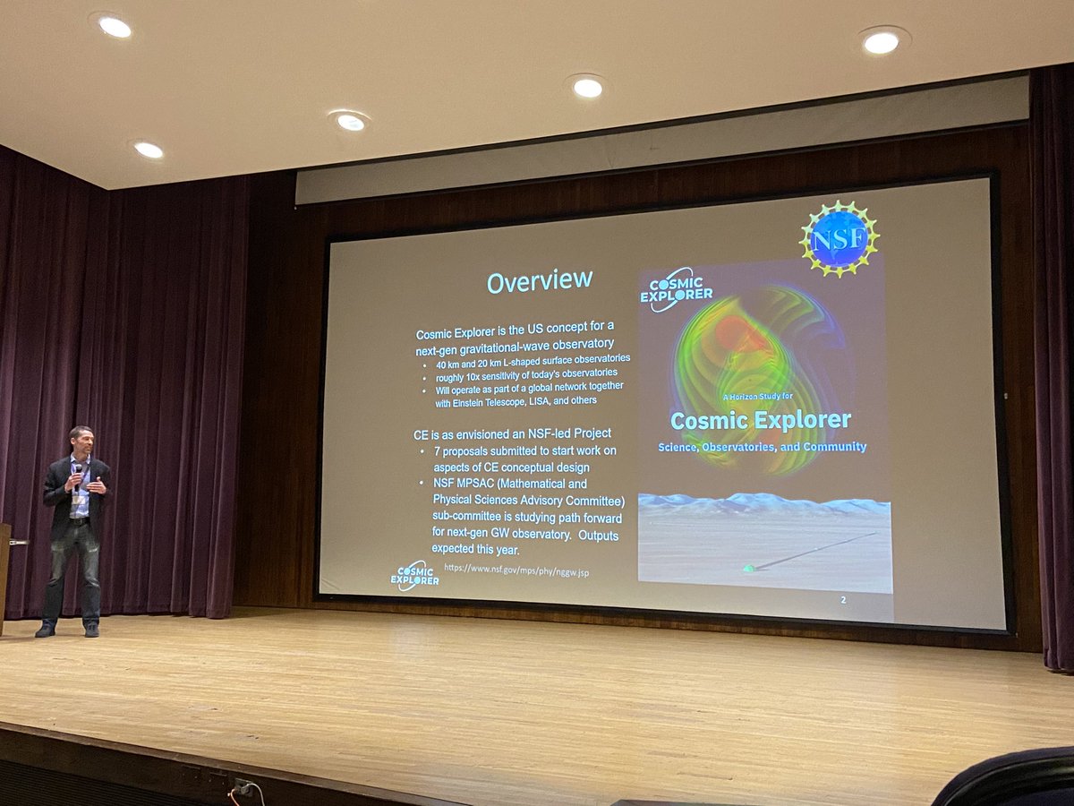 Cosmic Explorer (@cosmicexpgw) on Twitter photo <a href="/CosmicExpGW/">Cosmic Explorer</a> PI <a href="/prof_mevans/">Matthew Evans</a> sharing an update at the <a href="/LIGO/">LIGO</a> <a href="/ego_virgo/">EGO & the Virgo Collaboration</a> <a href="/KAGRA_PR/">KAGRA Gravitational Wave Observatory</a> collaboration meeting at <a href="/NUCIERA/">CIERA</a>! <a href="/CosmicExpGW/">Cosmic Explorer</a> PI <a href="/prof_mevans/">Matthew Evans</a> sharing an update at the <a href="/LIGO/">LIGO</a> <a href="/ego_virgo/">EGO & the Virgo Collaboration</a> <a href="/KAGRA_PR/">KAGRA Gravitational Wave Observatory</a> collaboration meeting at <a href="/NUCIERA/">CIERA</a>!