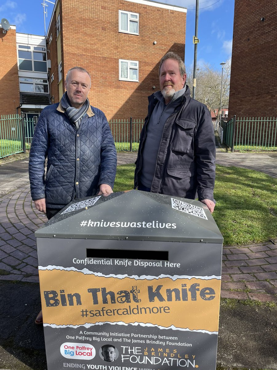 Weapon Surrender Service - 2 more bins in Aldridge area - James Brindley Foundation