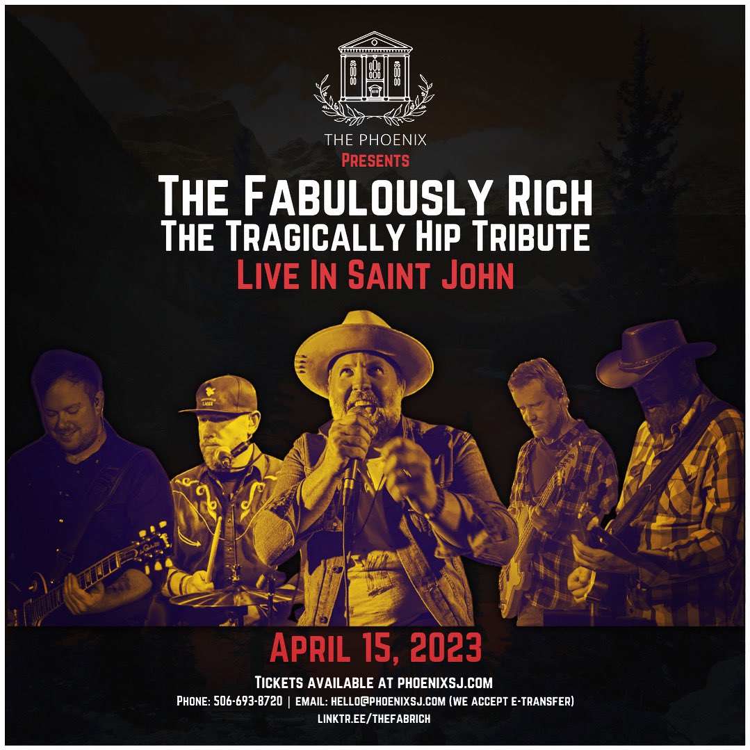 #saintjohn Hip Fans! We are coming to The Phoenix on April 15th. Link in bio! See you there! #saintjohnnb #newbrunswick #hiptribute #thefabrich