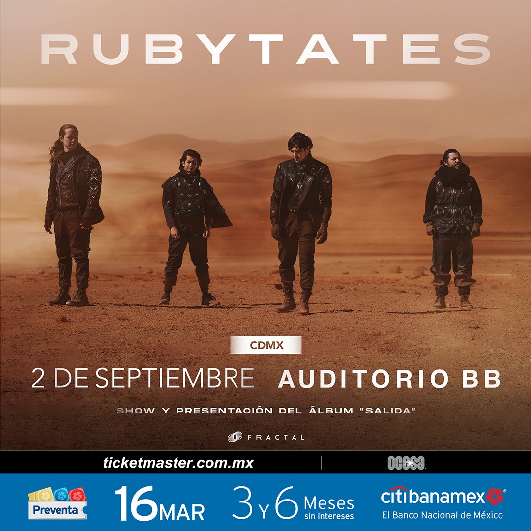 Rubytates's tweet photo. Contaremos los días hasta encontrarnos en el show más importante de nuestra historia, nuestro cariño y agradecimiento especial por disfrutar y sentir nuestra música todos estos años, presentaremos también un nuevo álbum llamado "Salida" un trabajo con mucho amor, los amamos♥️ https://t.co/a8i0B1W0mO