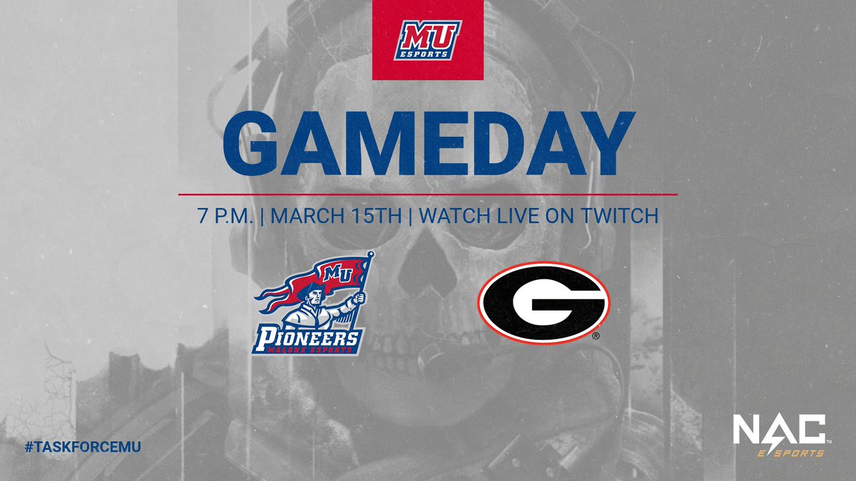 maloneuesports's tweet photo. Join us tonight in support of our Varsity Call of Duty team as they take on University of Central Florida! Follow the action on our twitch stream by following the link to our twitch channel at https://t.co/x0CbWC6Nl3. #maloneesports #TaskForceMU https://t.co/Hc3NYxLIeq