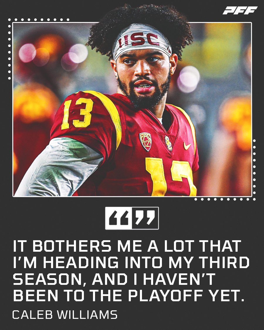 PFF_College's tweet photo. Will USC make the playoff next season? https://t.co/wVq72vDMiN