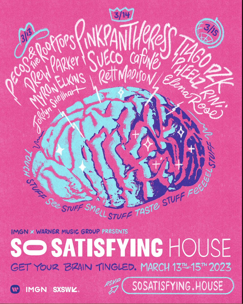 sosatisfying's tweet photo. Stream our global showcase live from the So Satisfying House at SXSW tonight at 8:30/7:30c"
https://t.co/tZ1CPddwGf https://t.co/TU35fvcA8H