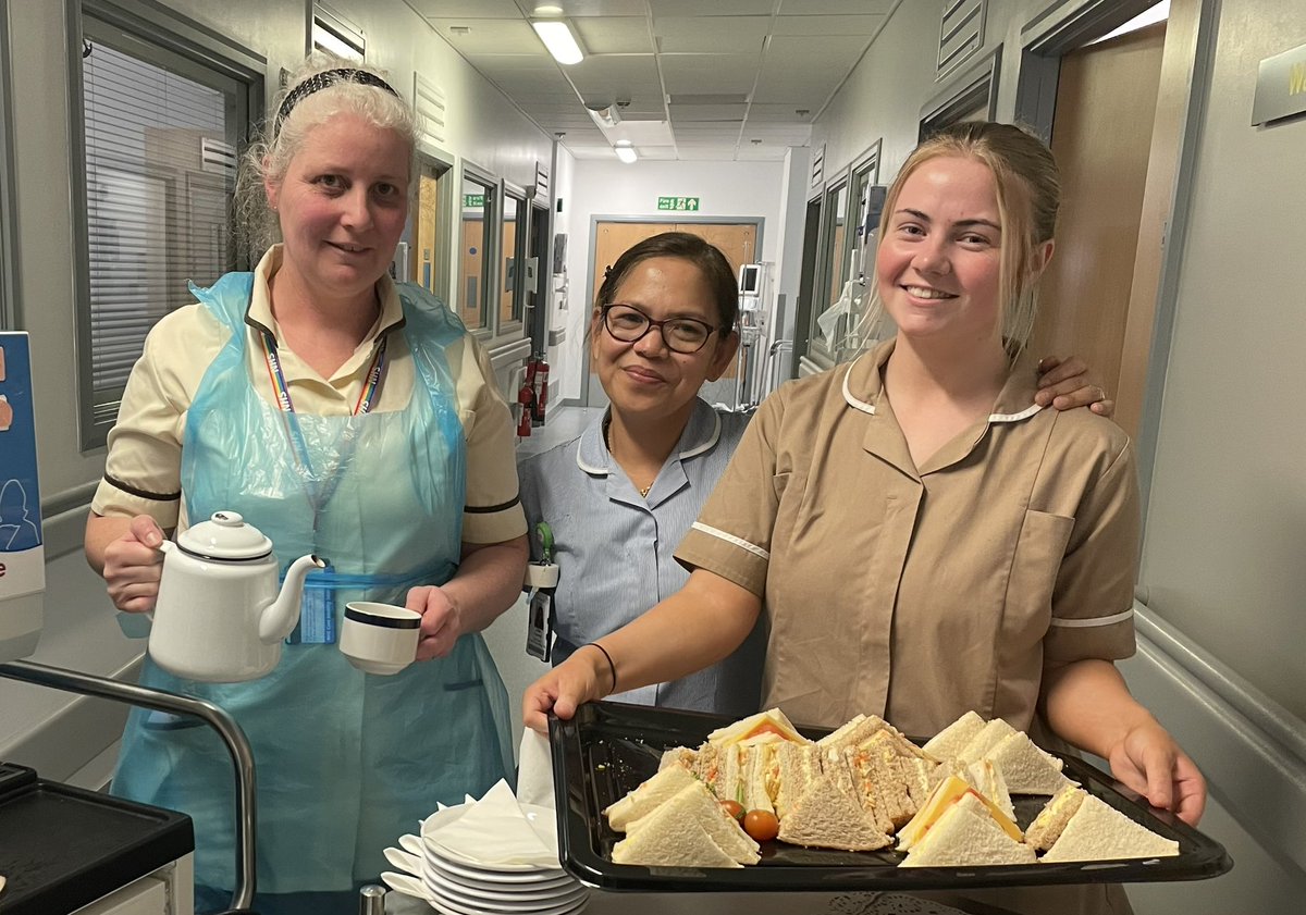 🫖🧁🥪Lots of tea parties were enjoyed on many of our wards today - a huge thank you to all our fantastic staff who support our patients helping to ensure they are hydrated and well nourished whilst in our care #NHWeek