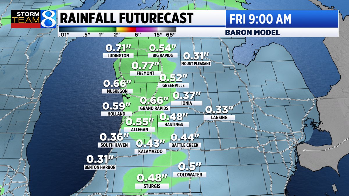 matthewkirkwood's tweet photo. First rain then snow. After 0.50-0.75" of rain later Thursday-Thurs. night we'l transition to a winter mode late Friday and Saturday.
#wmiw #miwx https://t.co/MIPKGZ6wro
